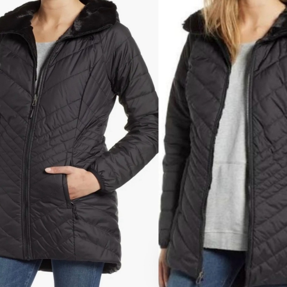 The North Face Women's Black Quilted Reversible Jacket